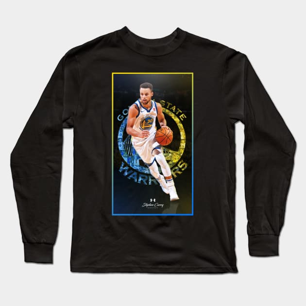 Stephen Curry Long Sleeve T-Shirt by Ekim.B